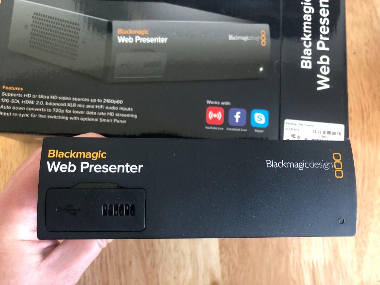 Blackmagic web presenter  - live web streaming