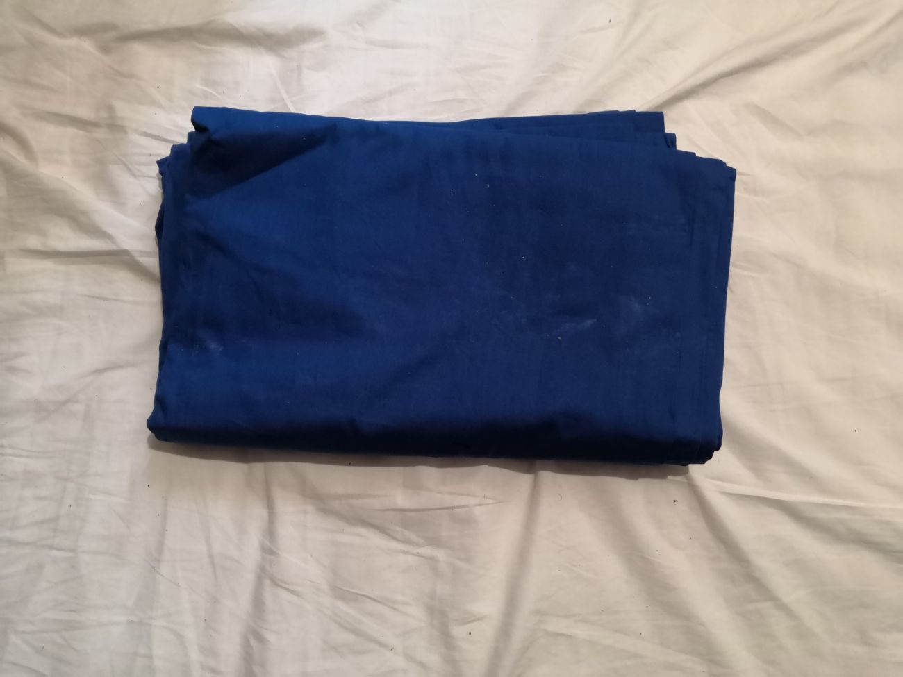 Blue muslin cotton backdrop screen 3m x 6m