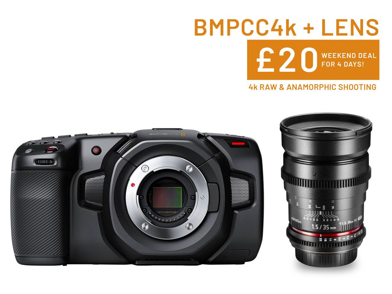 Bmpcc 4k | body & lens kit | blackmagic