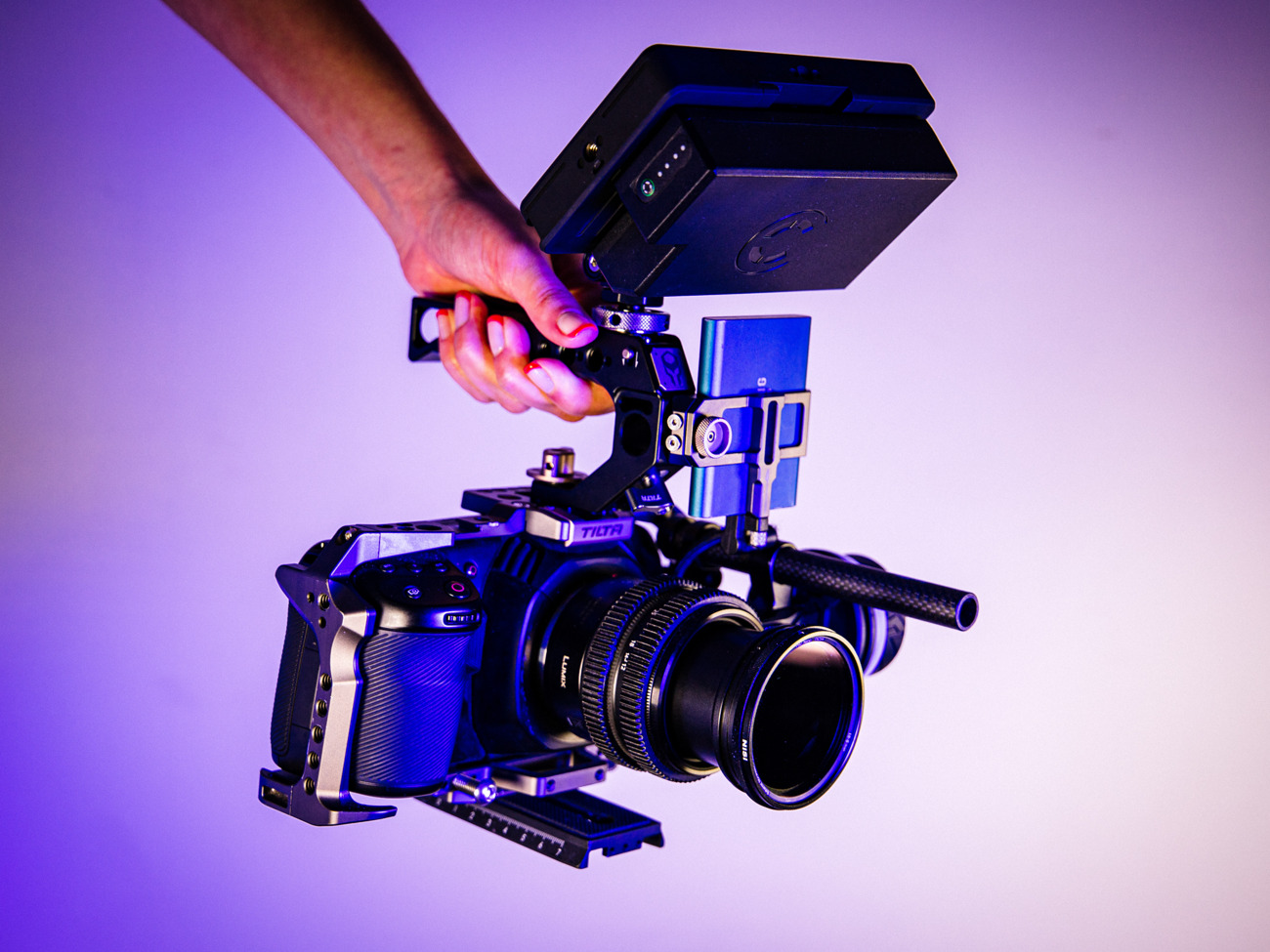 Bmpcc4k full kit - 12-35mm + screen + mattebox + cage + 50mm + ssd + ff (blackmagic)