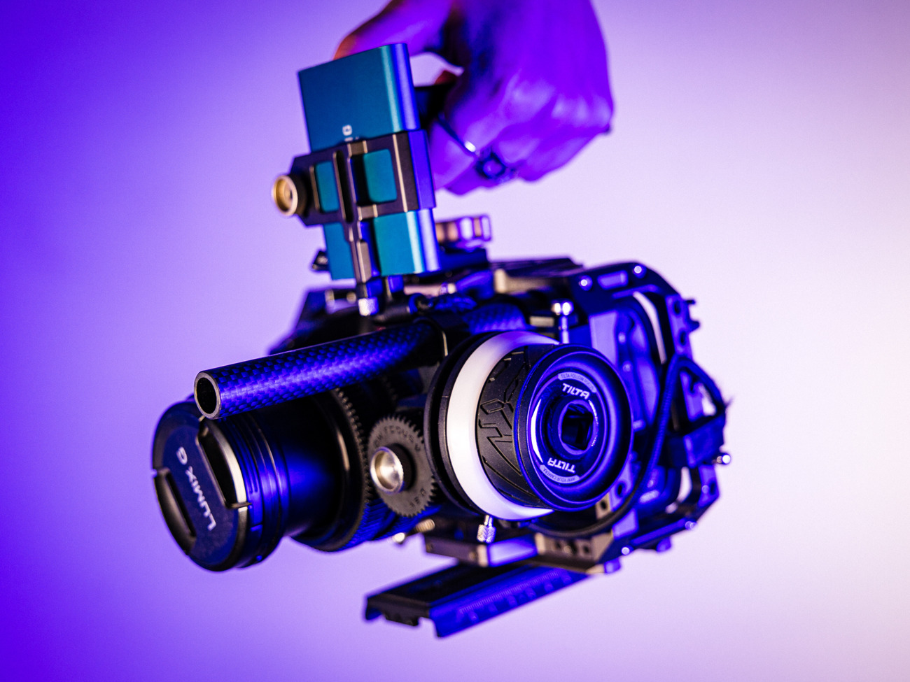 Bmpcc4k full kit - custom cinema rig + cage + 12-35mm + 50mm + ssd + ff (blackmagic)