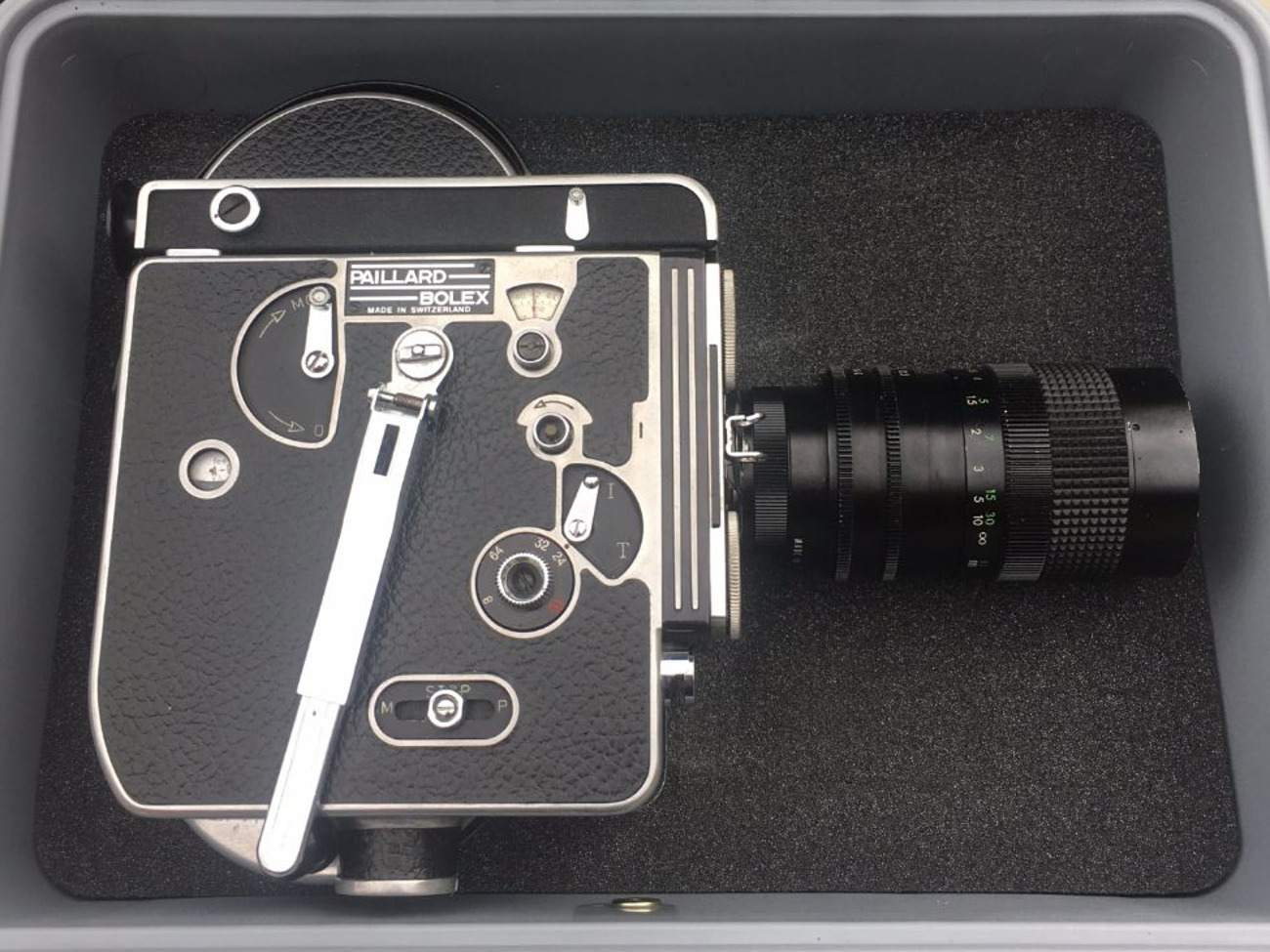Bolex h16 reflex 16mm camera with 12.5-75mm 1.2 lens