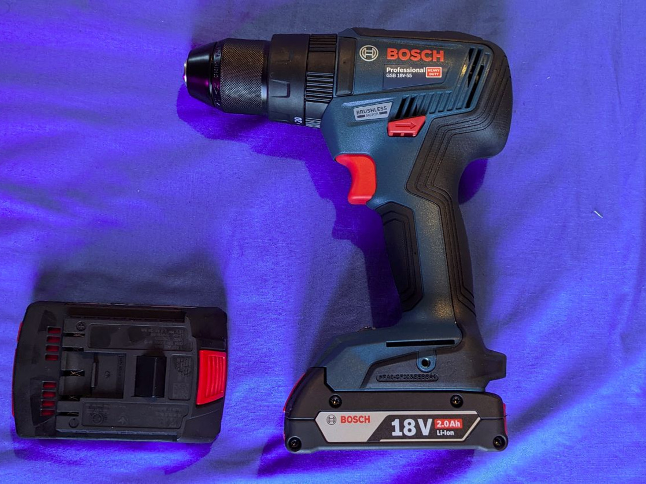 Bosch professional 18v drill - double battery