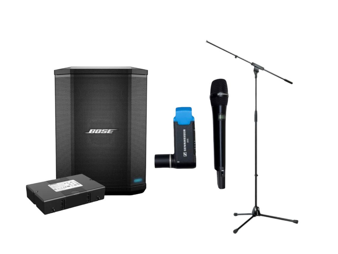 Bose s1 pro battery pa system speaker bluetooth wireless  handheld microphone mic busking