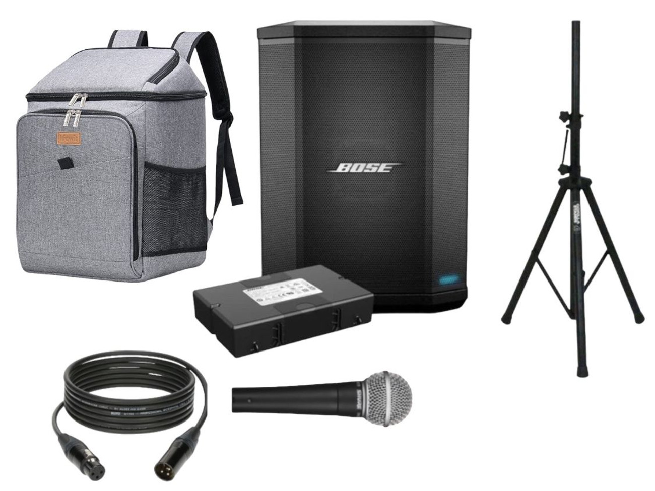 Bose s1 pro with battery pa system speaker busking xlr mic event party bluetooth