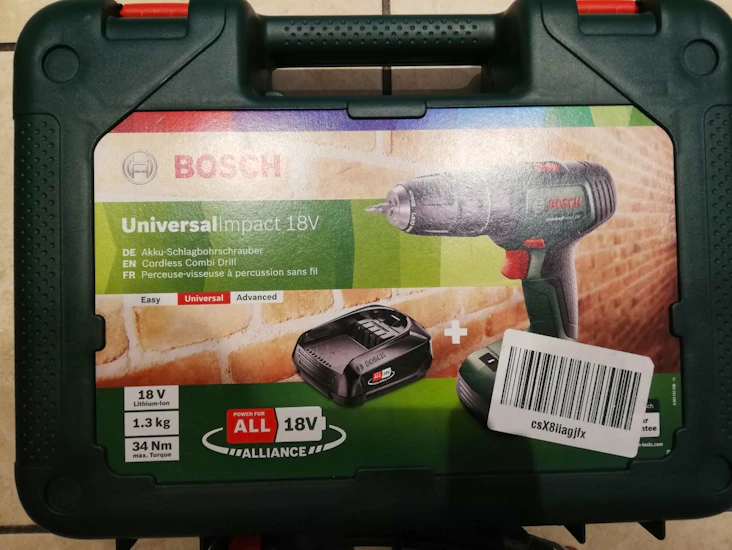 Bosch cordless hammer drill + 50 pieces set