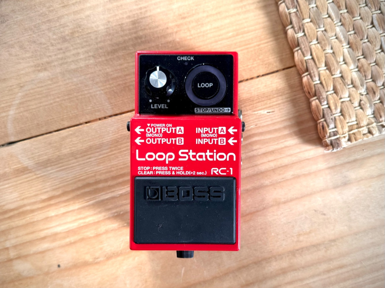 Boss rc-1 loop station loop peda