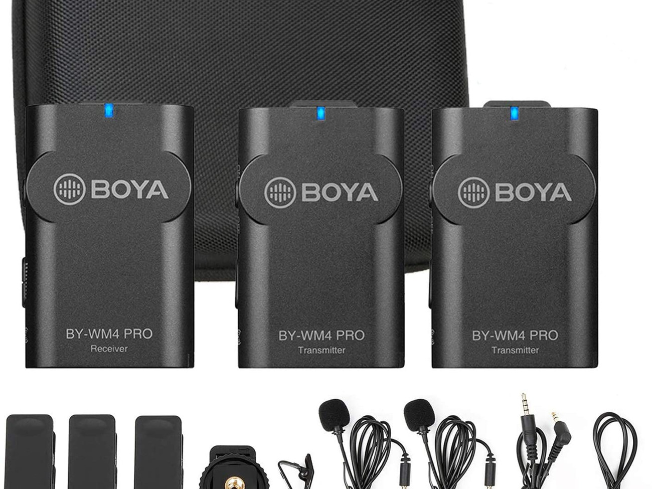 Boya by-wm4 pro wireless microphones
