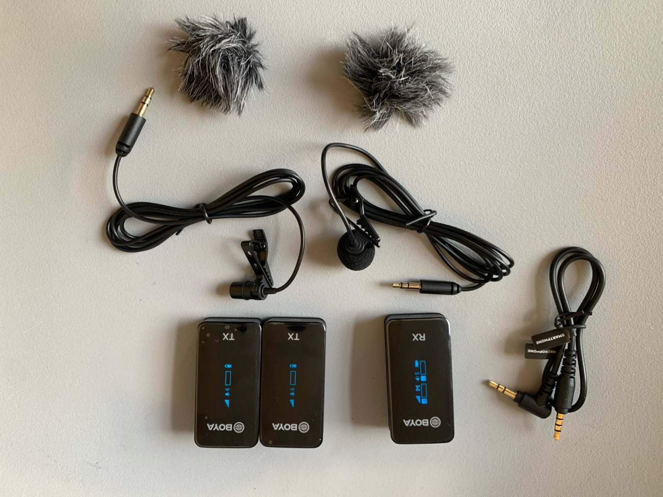 Boya wireless radio lavalier microphone by-xm6 s2 lav