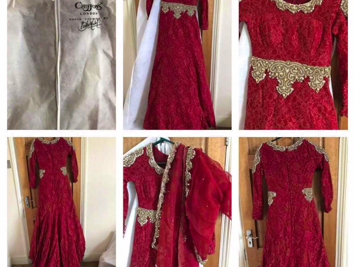 Brides wedding outfit