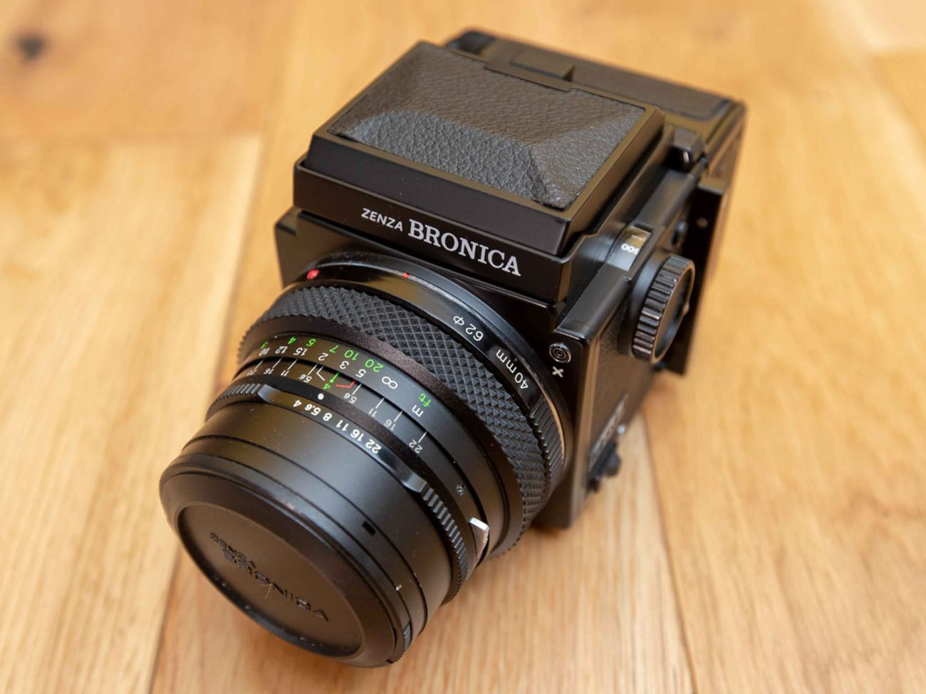 Film camera. bronika etrs with 3 lenses