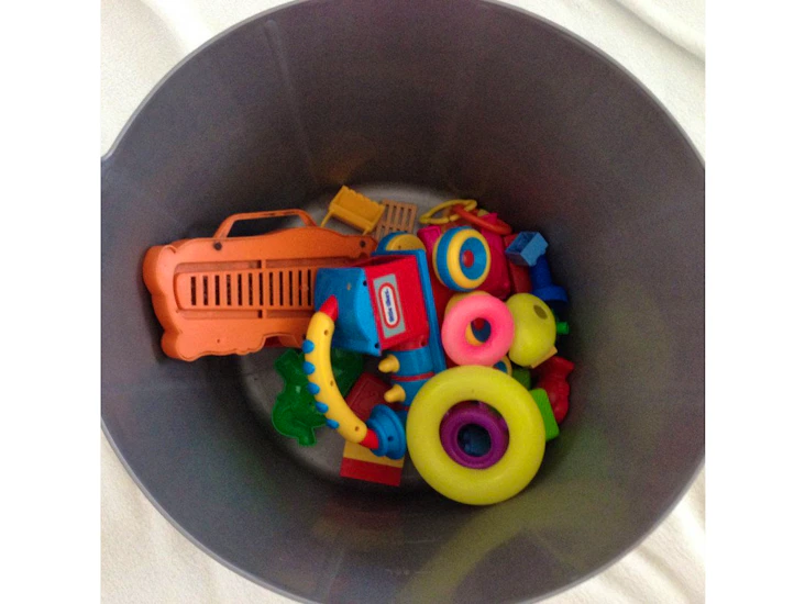 Bucket of toys
