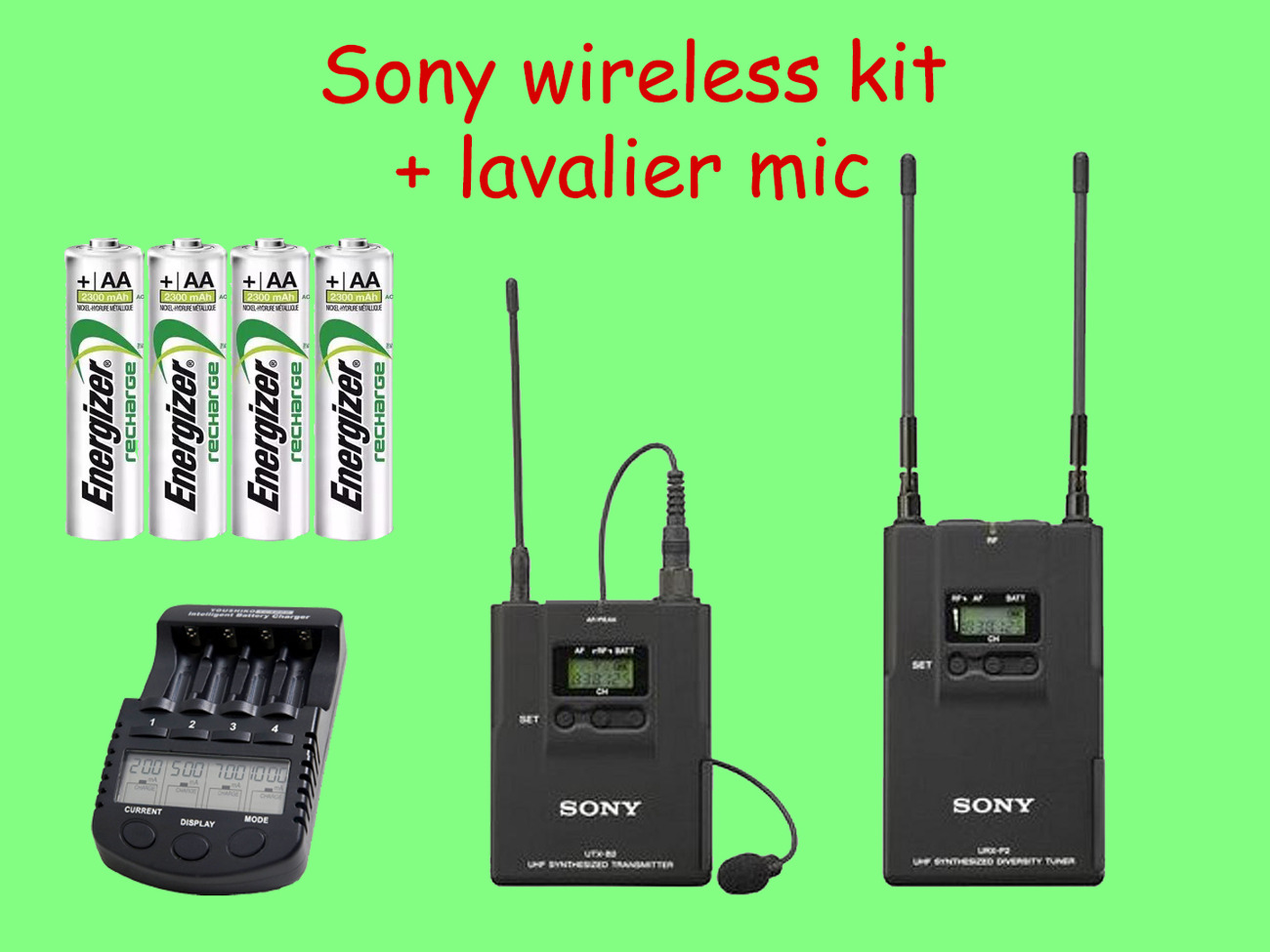 Sony wireless radio kit like "g2"+ lavalier mic