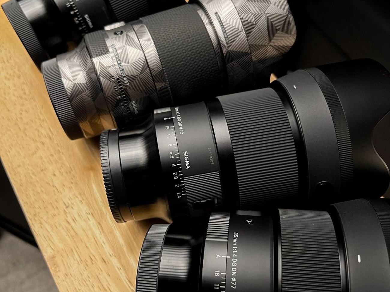 Bundle | lenses sigma art f1.4 for sony cameras | 24, 35, 50, 85mm