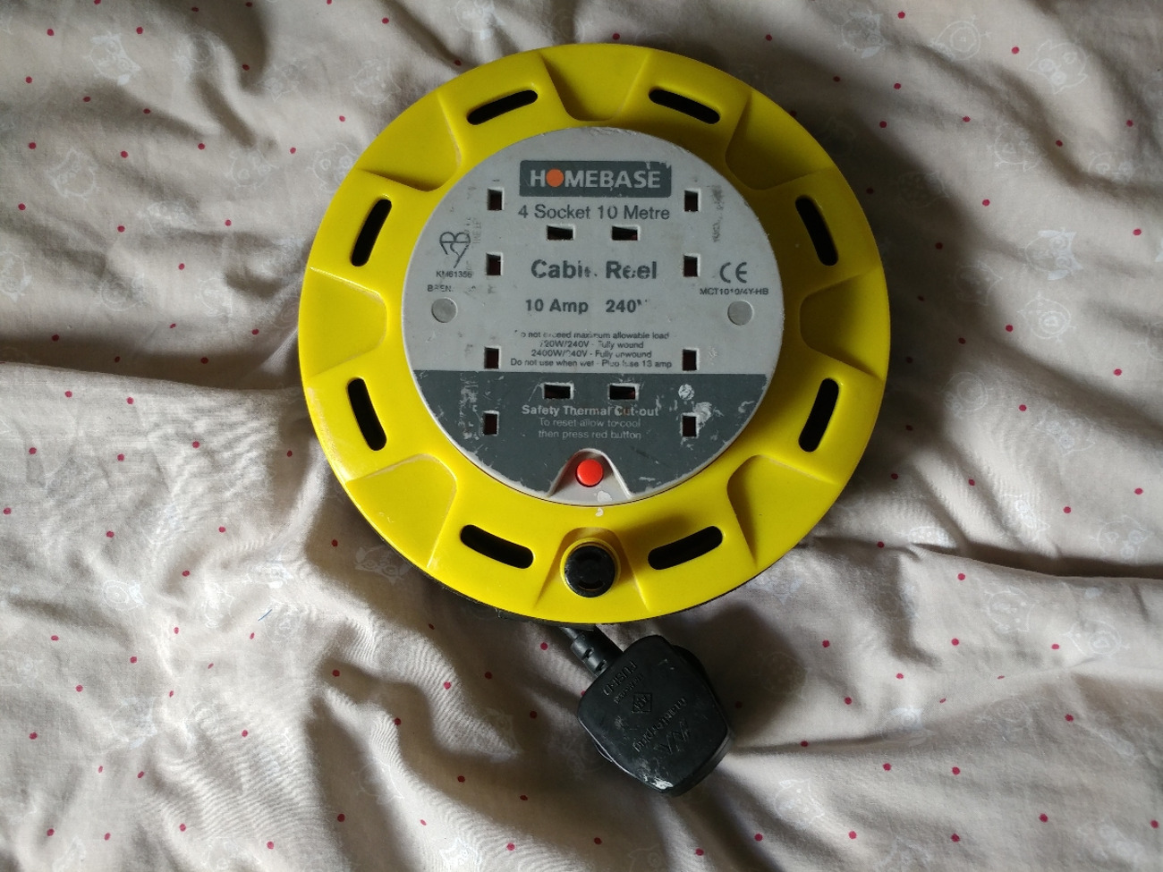 Cable reel extention 4 socket 10m