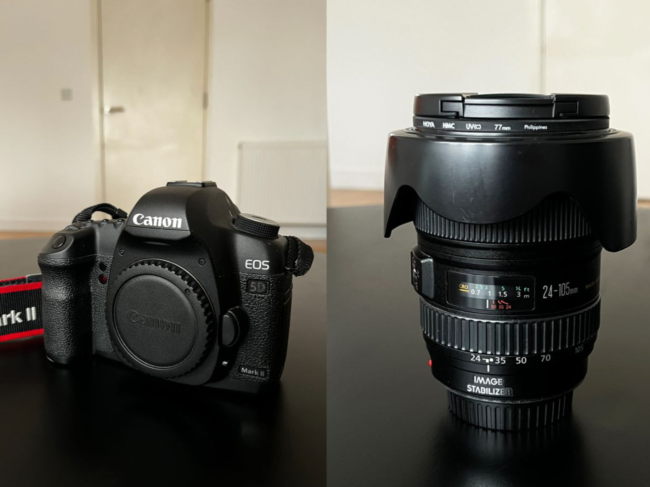 Camera canon 5d mark ii + lens canon 24-105mm f4 is usm ll