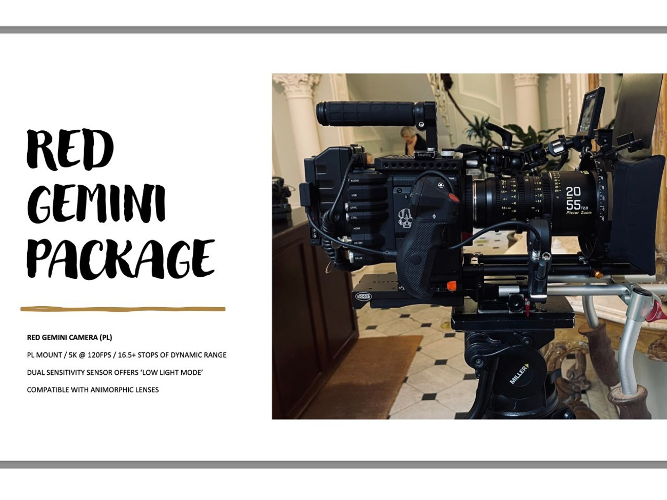 Camera operator - red gemini package