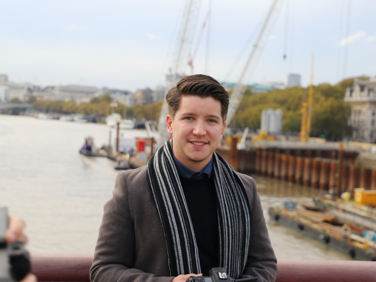 Camera operator with cinema camera