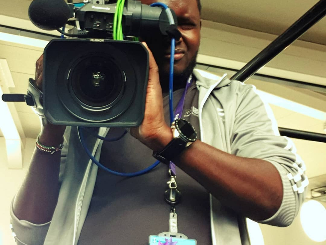 Cameraman with kit