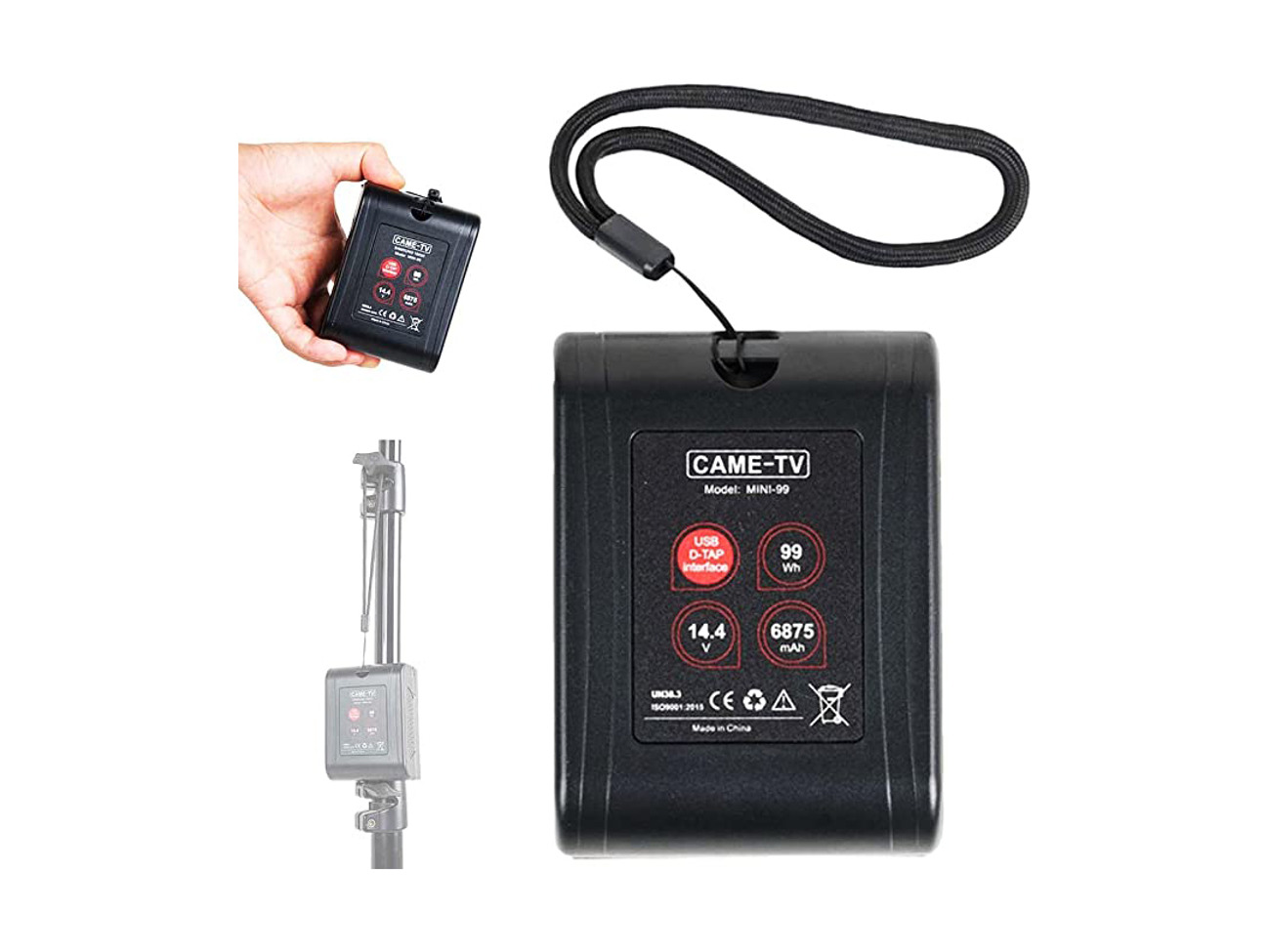 Came-tv mini v mount battery 99wh