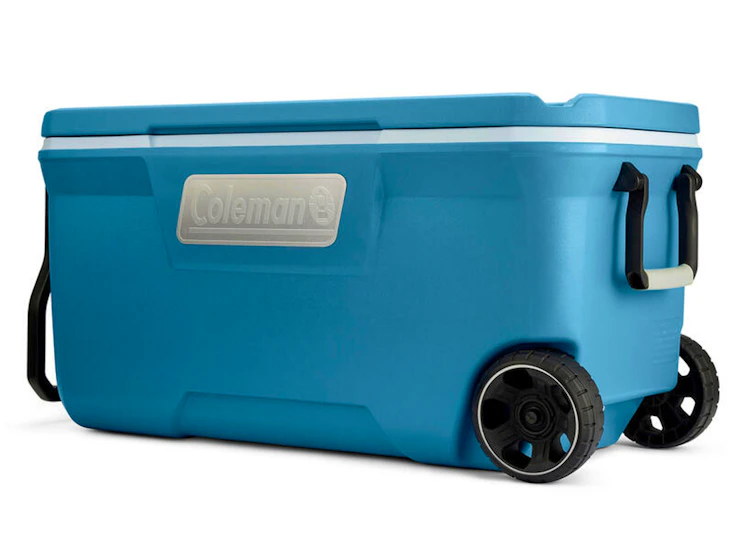 Camping rigid cooler with wheels 95 liters - coleman