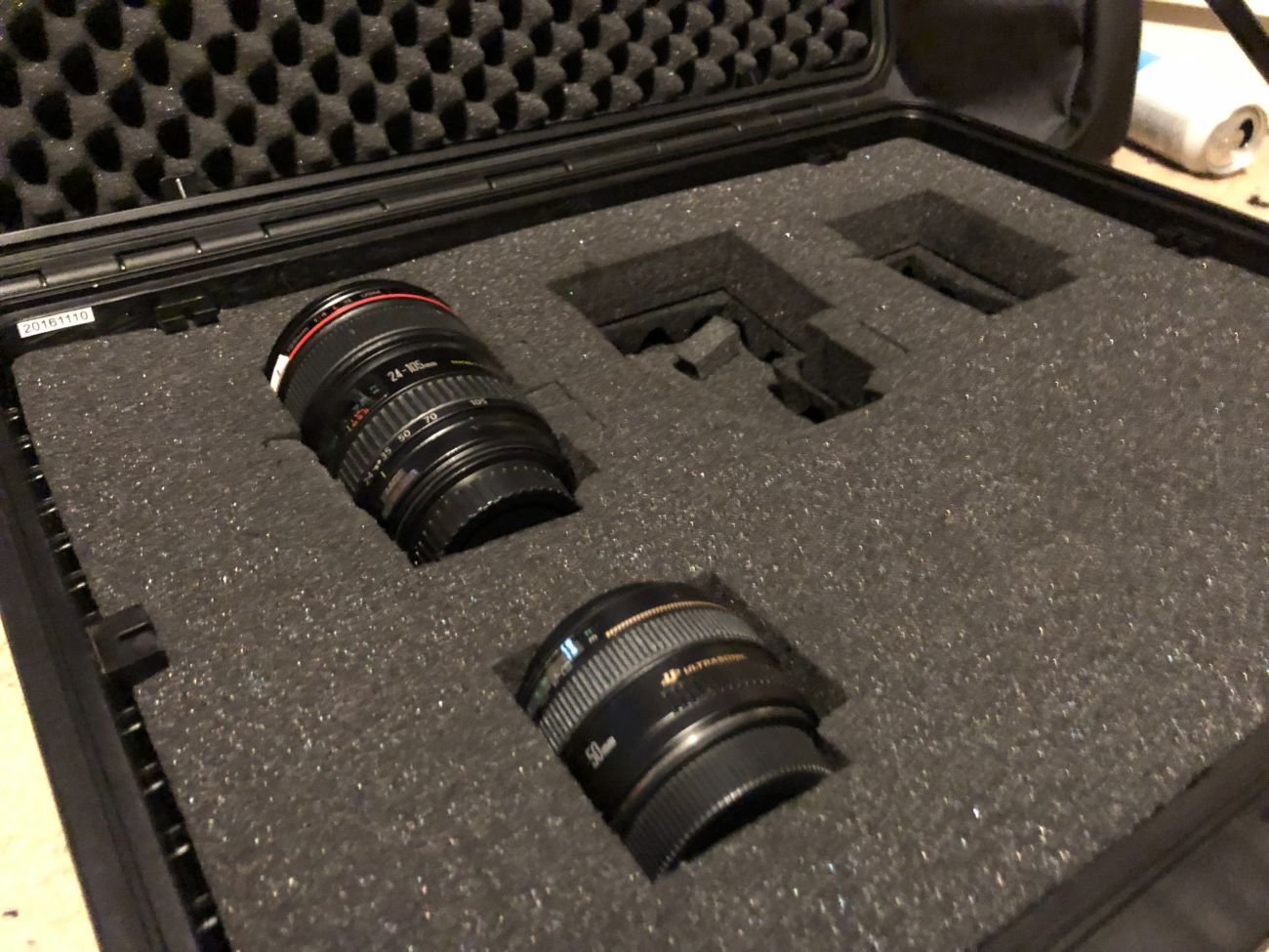 Canon 24-105 f4 & canon 50mm f1.4 lenses (with case)