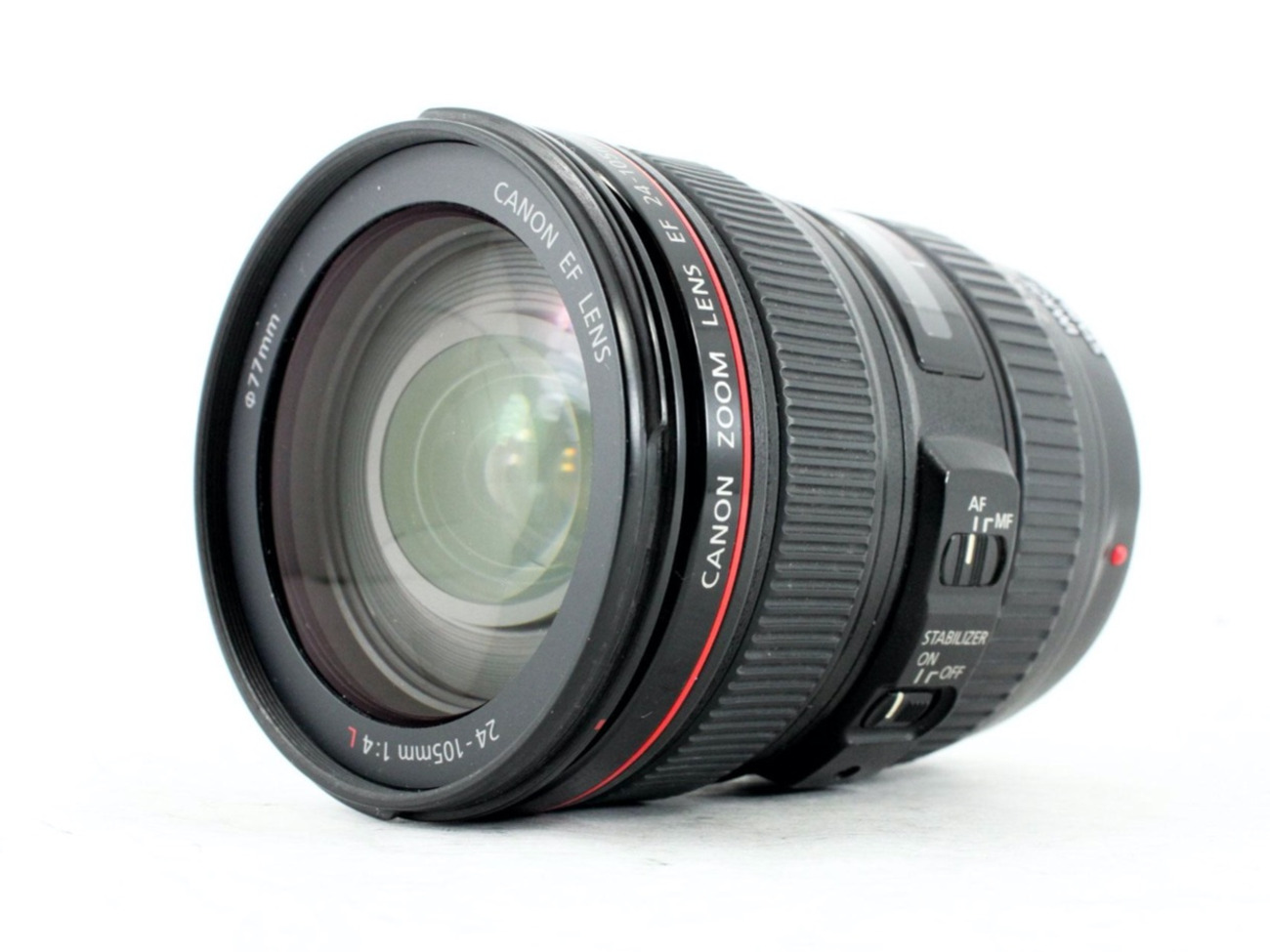 Canon ef 24-105 mm f4 is usm (full frame) zoom lens + lens hood (a)