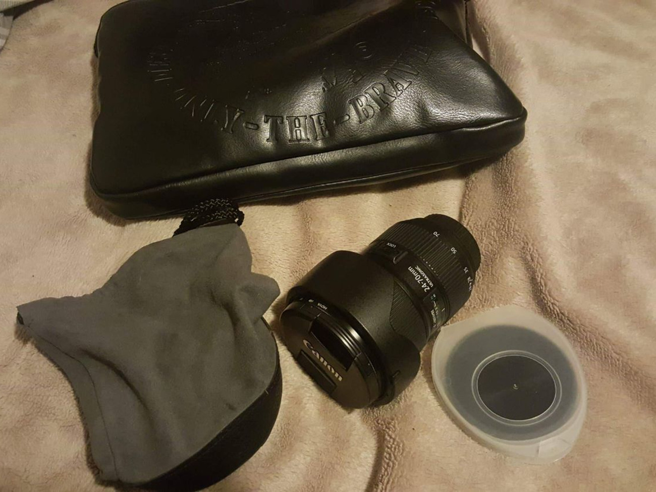 Canon 24-70mm f2.8 ii lens with uv and manfrotto nd filter