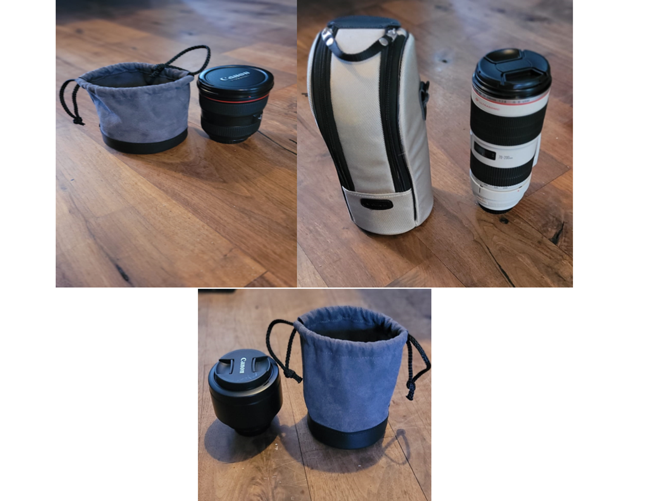 Canon 3 lens set - 24-70mm/ 70-200mm/ 50mm