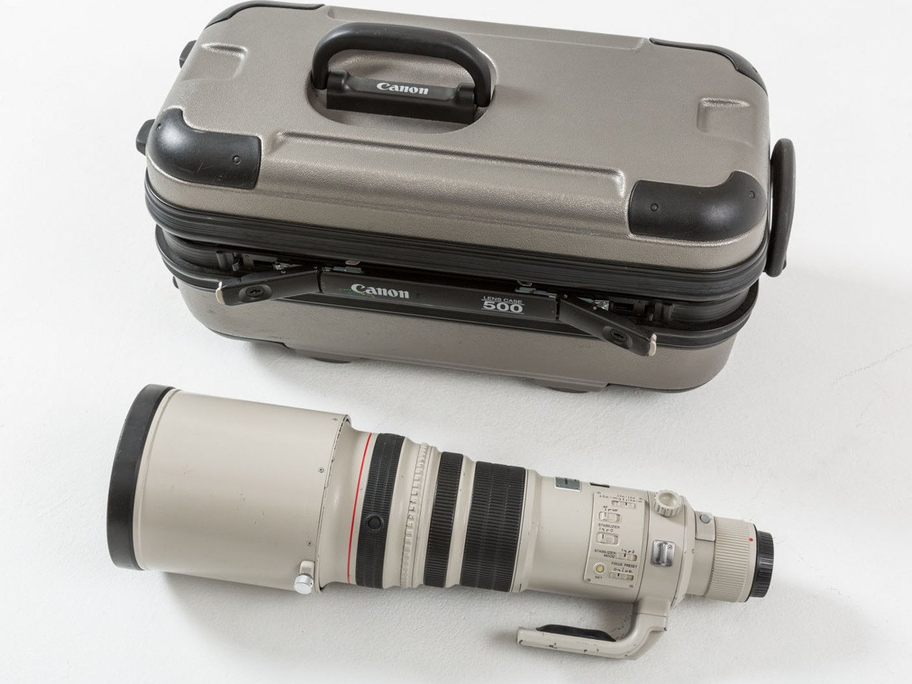 Canon 500mm f4 super-telephoto lens