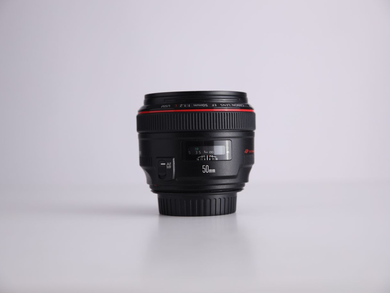 Canon 50mm 1.2 l series lens