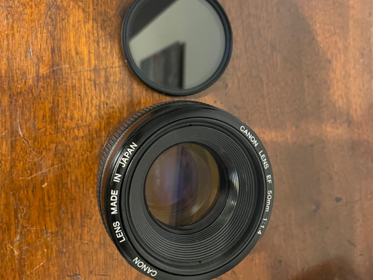 Canon 50mm 1.4f ultrasonic lens nd filter