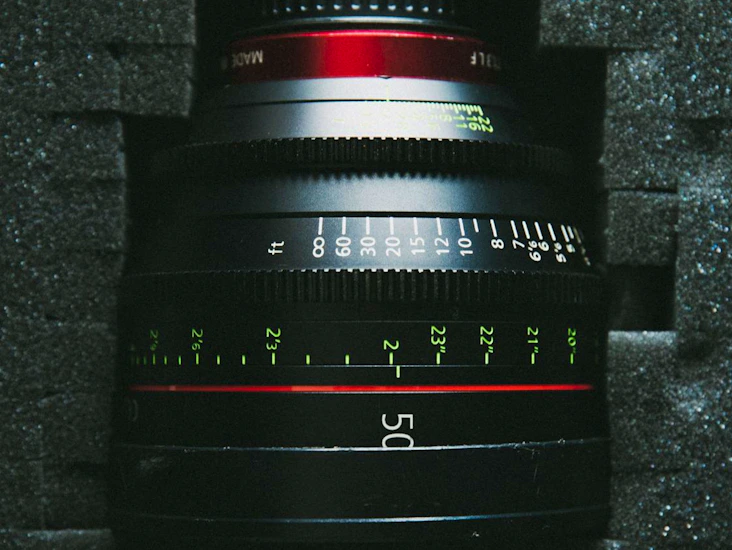 Canon 50mm cine - e prime lens