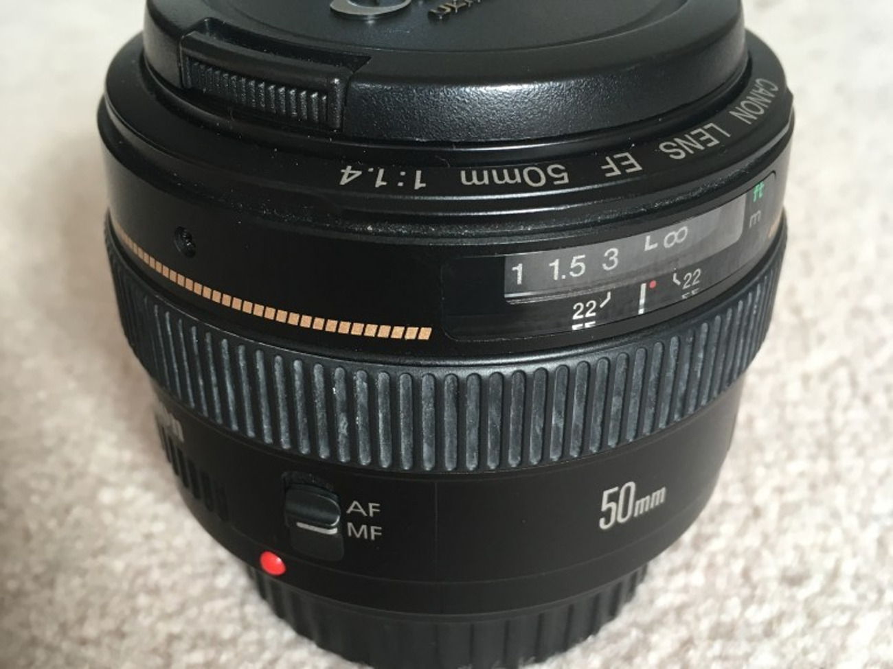 Canon 50mm f1.4 lens