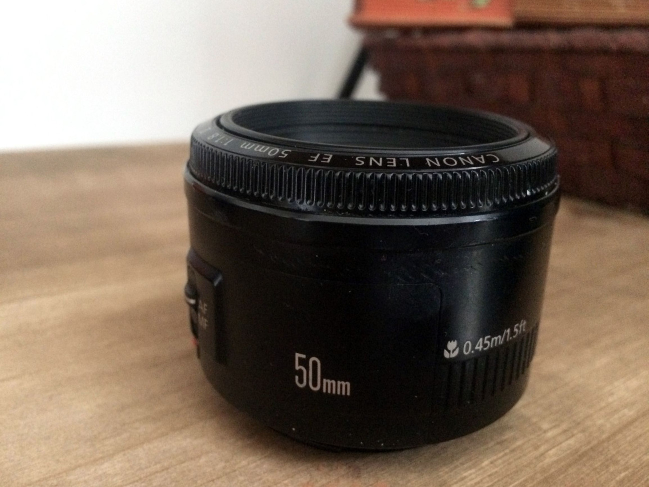 Canon 50mm f/1.8 lens