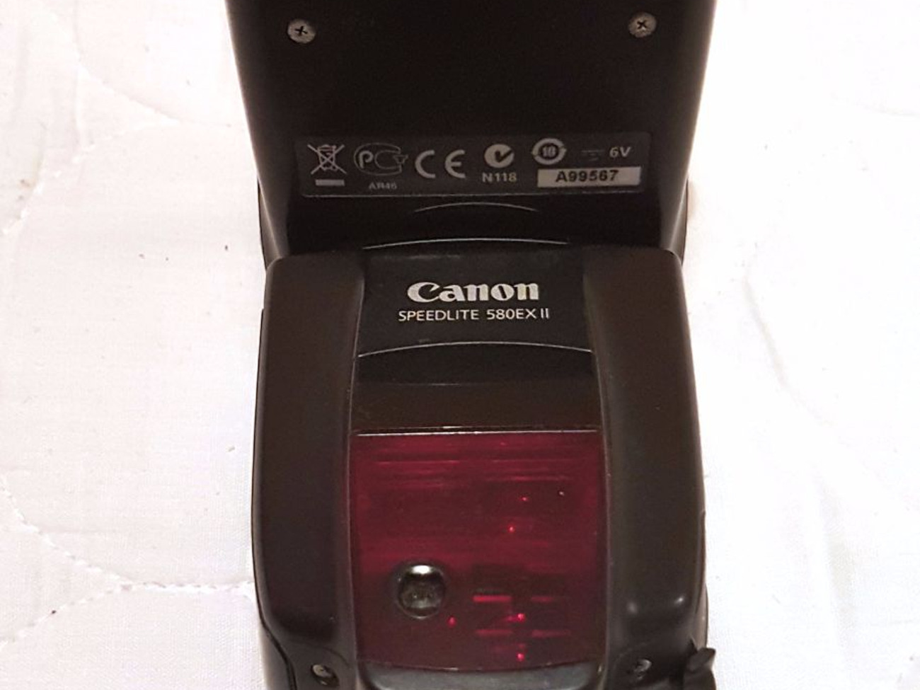 Canon 580ex mkii flash with wireless trigger and softbox