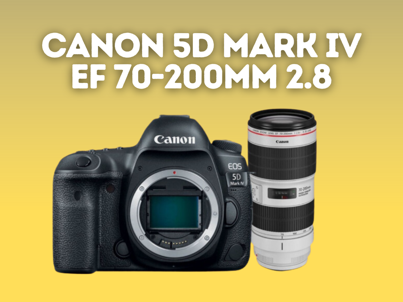 Canon 5d mark 4 camera + ef 70-200mm f/2.8l is iii usm
