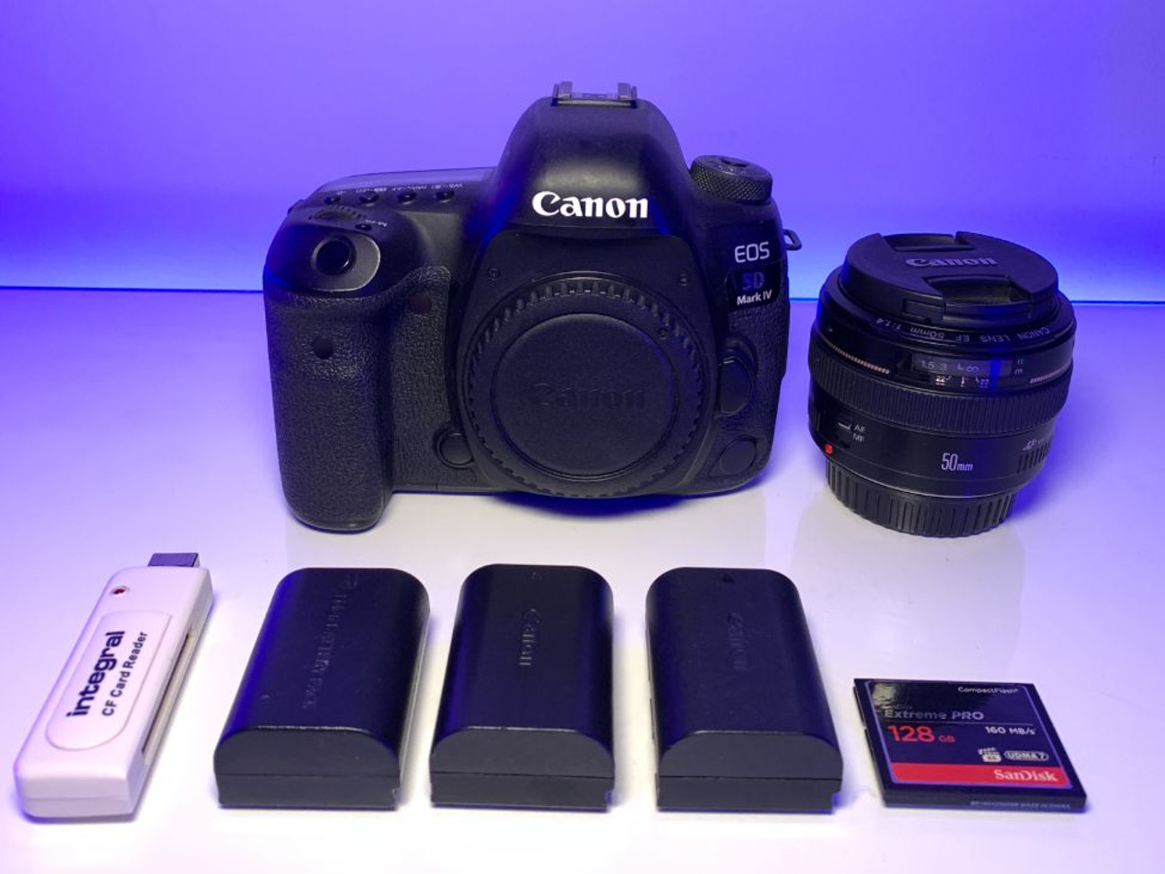 Canon 5d mark 4 iv 50mm f 1.4 128gb camera lens