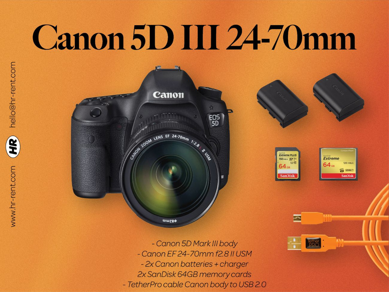 Canon 5d mark iii + ef 24-70mm f2.8 ii usm (canon 24-70)