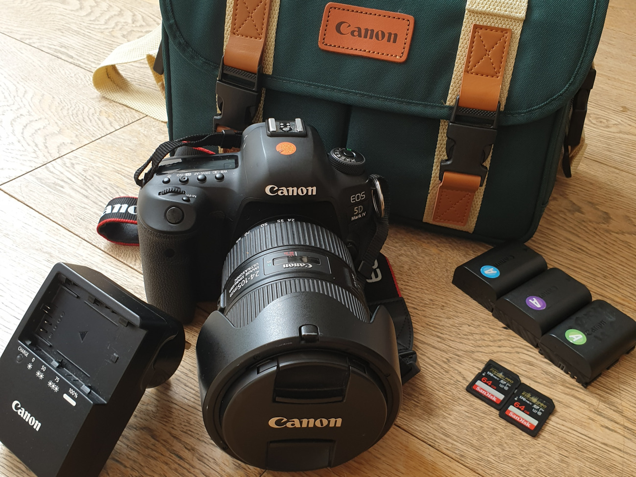 Canon 5d mark iv and 24-105 f4 l is ii usm