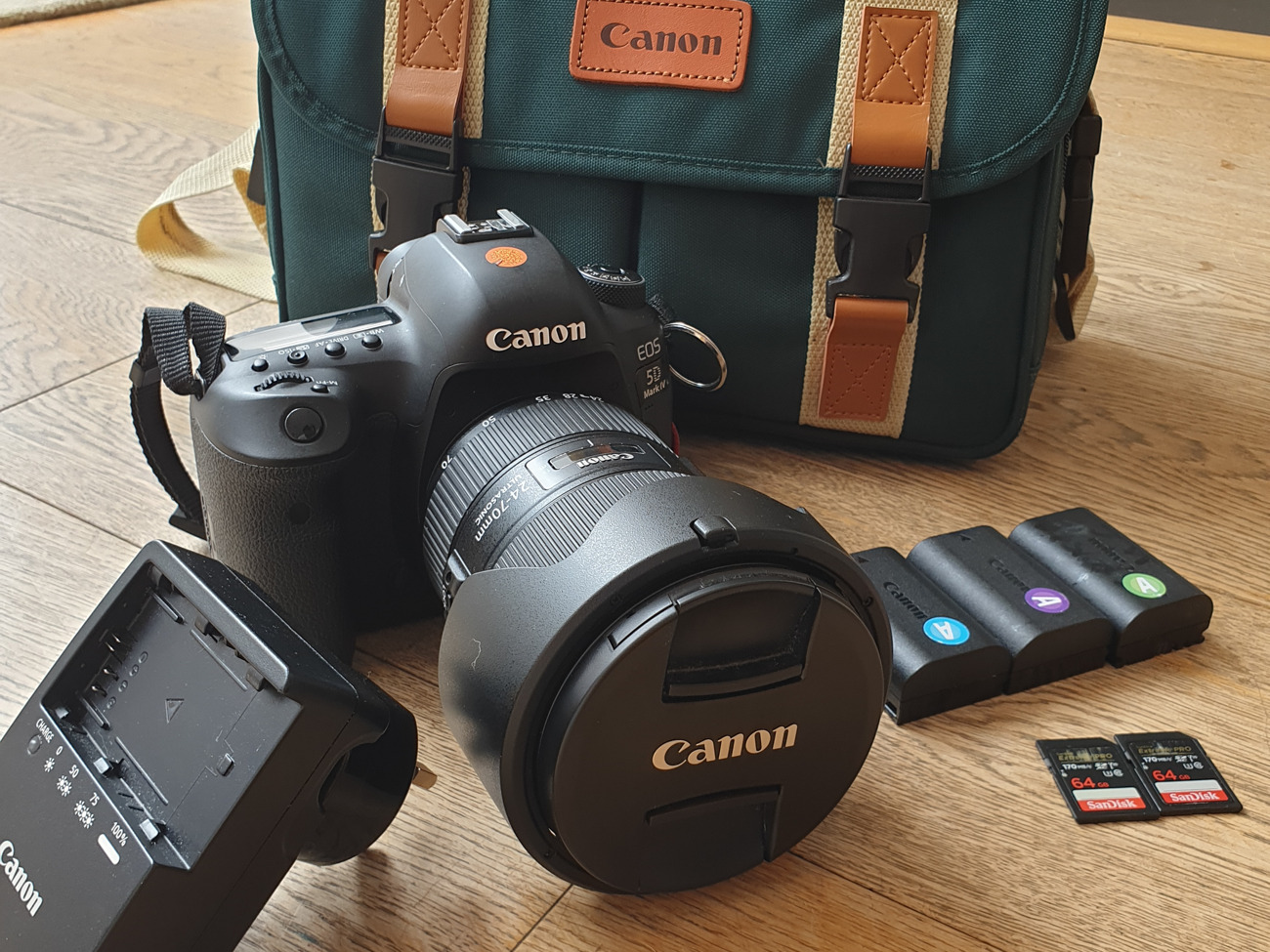 Canon 5d mark iv and 24-70mm f2.8l ll usm