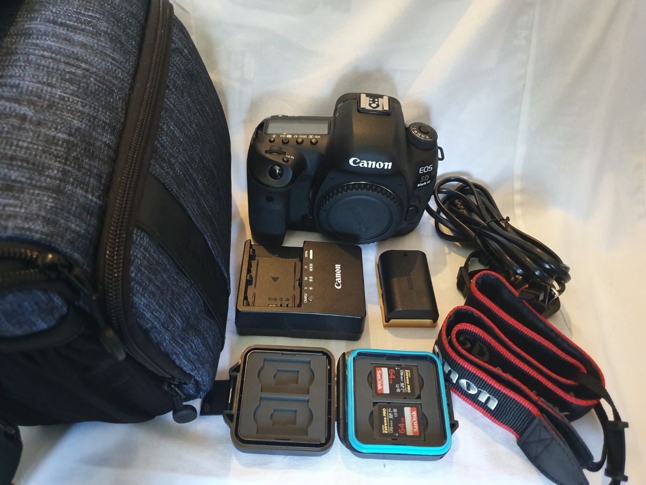 Canon 5d mark iv body with bag