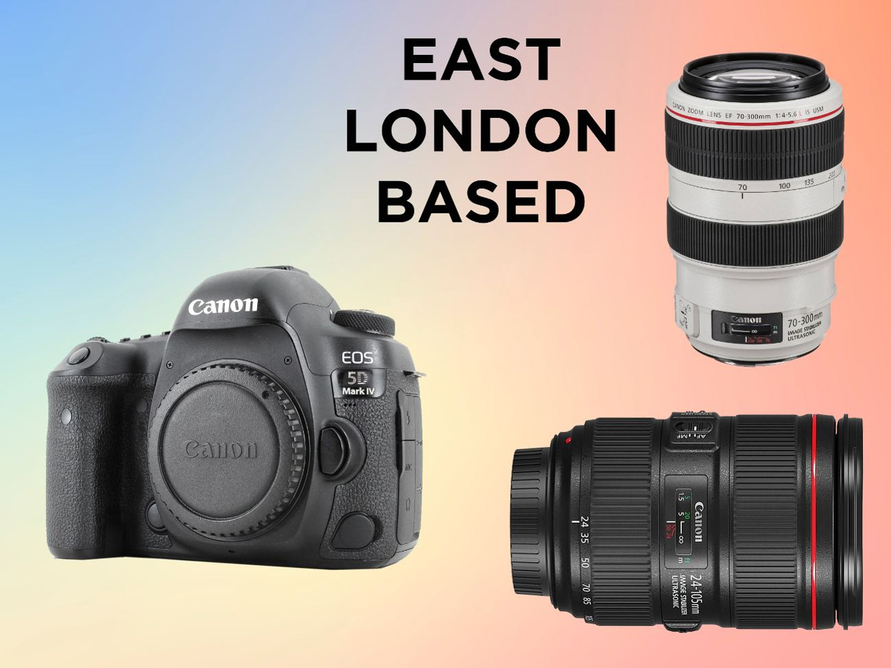 Canon 5d mark iv with 2 x lenses (hackney, east london)