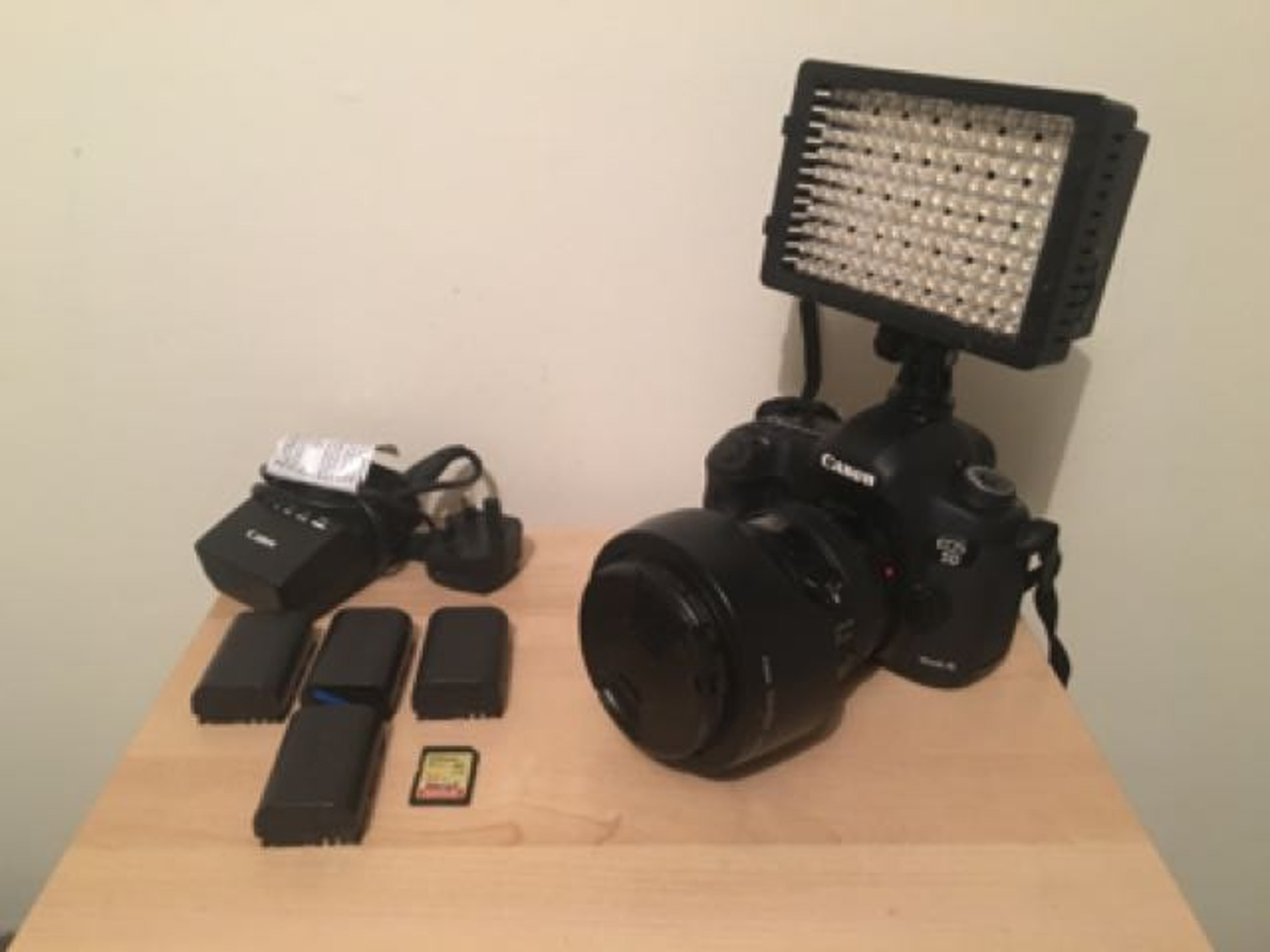 Canon 5d mk iii + light panel 