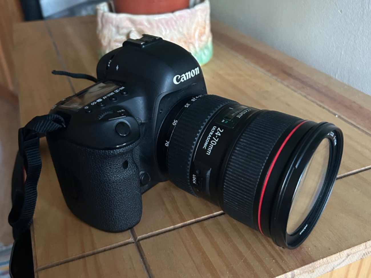 Canon 5d mkiv camera with ef 24-70 lens