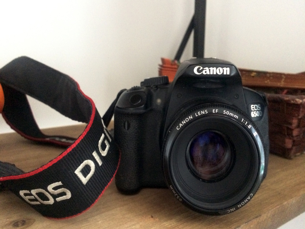 Canon 650d camera with flip out screen 