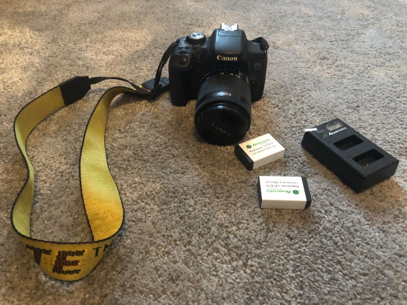 Canon 750d with 18-55mm lens