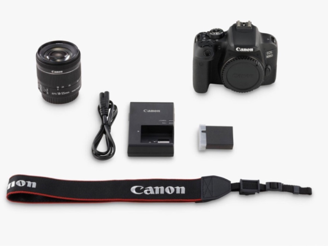 Canon 800d dslr with 18-55mm lens 