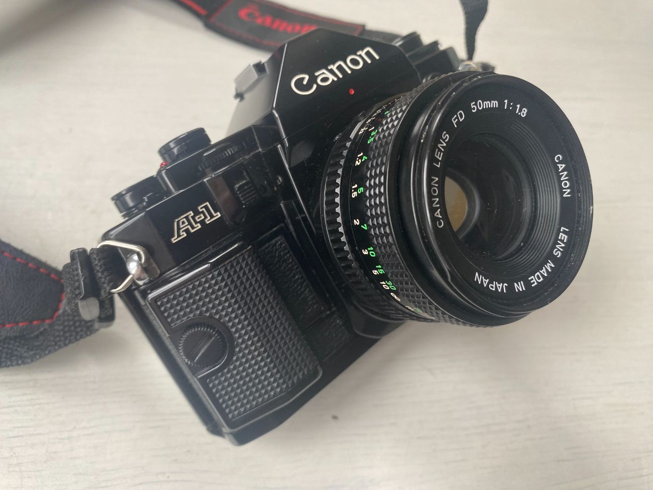 Canon a1 35mm film camera & 50mm f1.8 lens