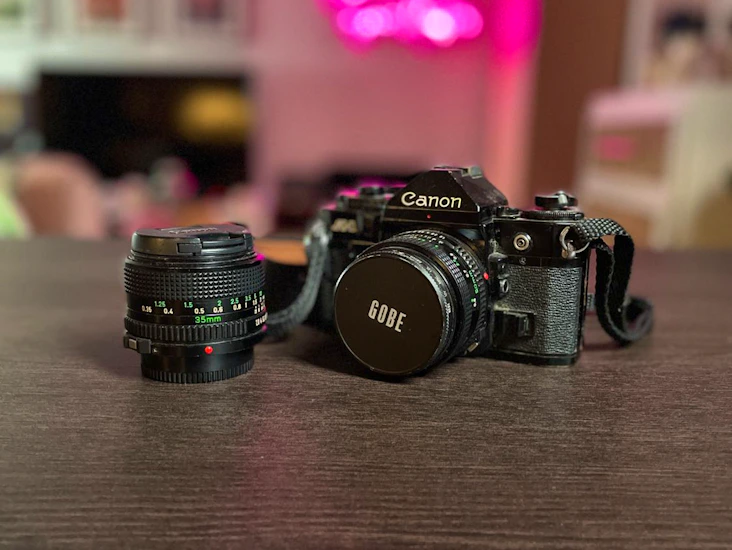 Canon a1 35mm film camera inc. 50mm + 35mm fd lens